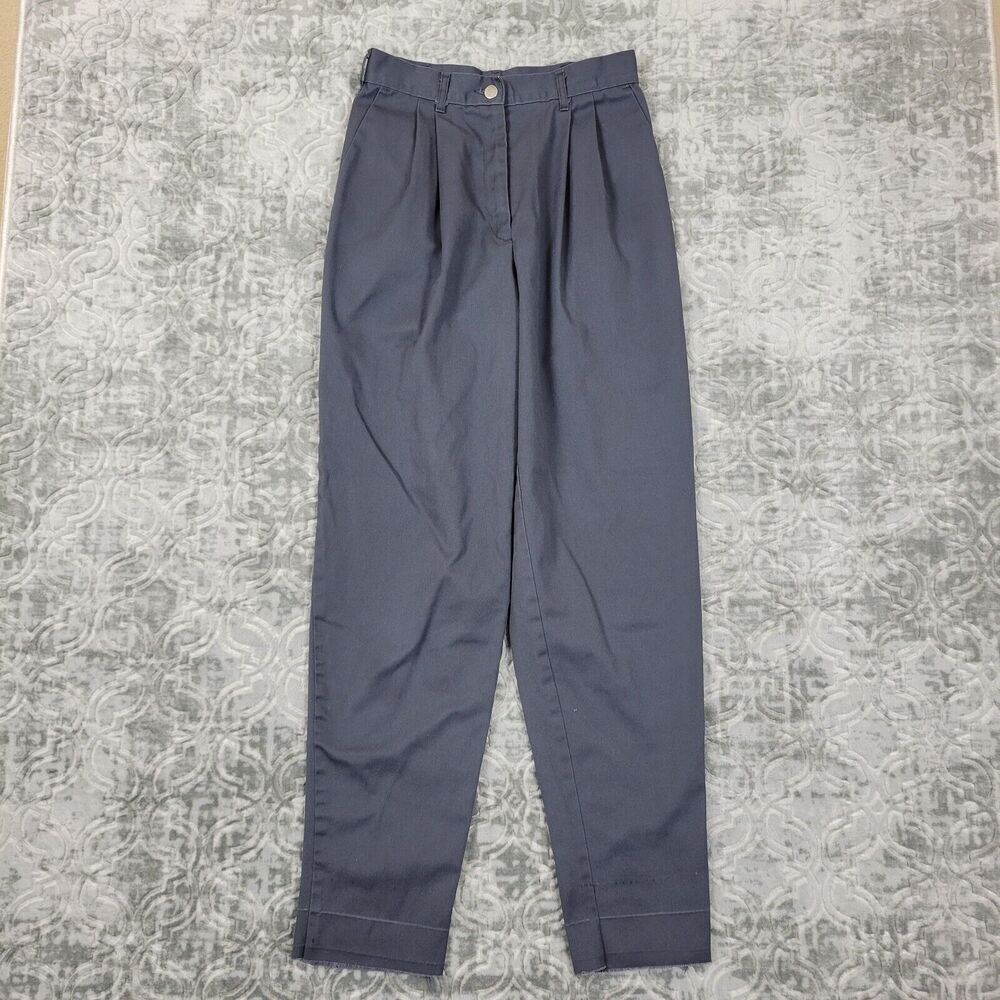 Vintage McDonald’s Uniform Pants Women's 28x30 Gray Pleated Employee 80s